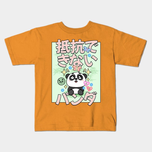 Irresistible Panda Shirt, Fancy Dress, Funny Tee Kids T-Shirt by SailorDesign